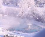 Strömungskanal im Winter in der Europa Therme