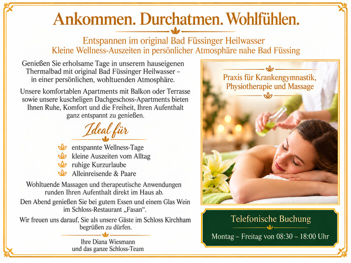 Zimmer im Schloss Kirchham